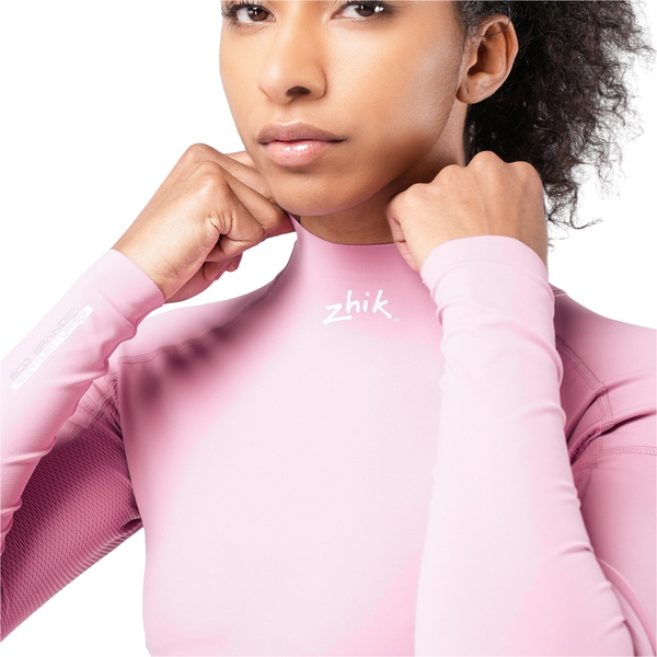 Zhik Womens Eco Spandex UPF50+ Top Long Sleeve Rash Vest DTP-0063-W-MAU - Mauve Orchid